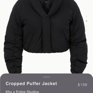 Khy x Entire Studios Black Puffer Jacket